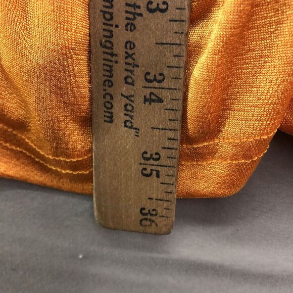 Rue21 Dress Women Young Adult M Orange Short Sleeve Button Up Knee Length New - Picture 11 of 12